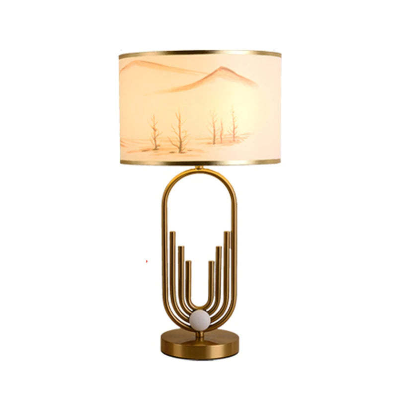 Sano Table Lamp with Landscape Design, Bedroom Decor