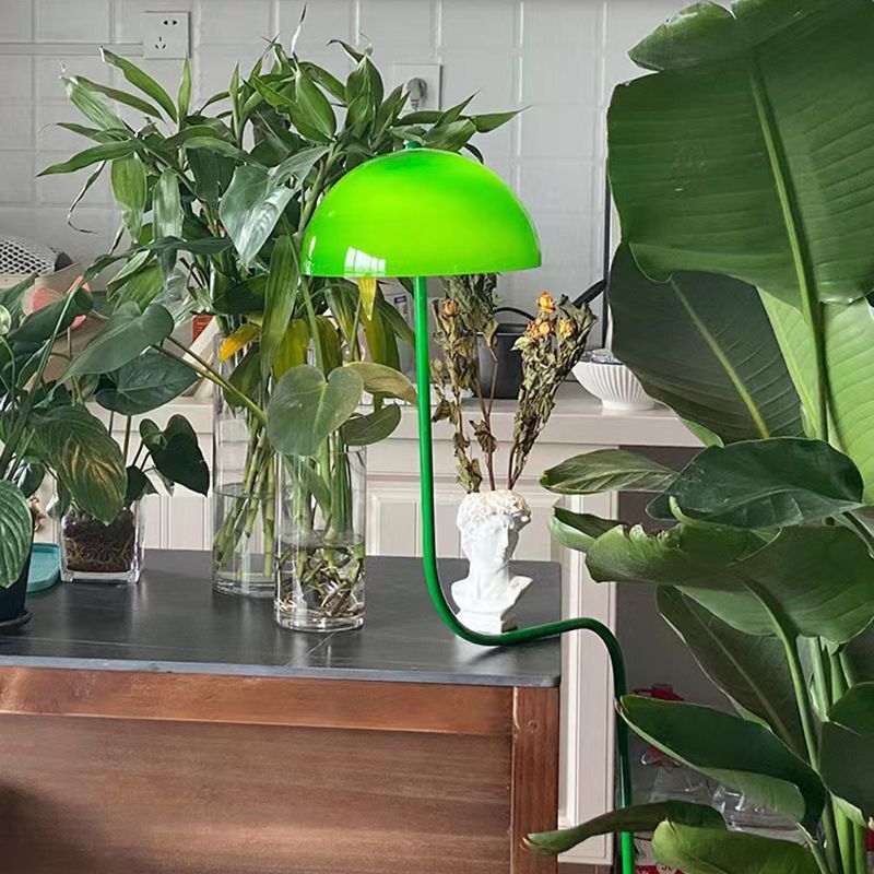 Salgado Floor Lamp green mushroom shape with plants