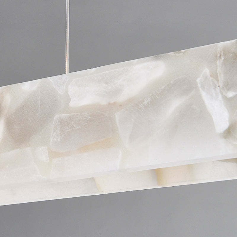 Close-up of Edge marble pendant light shade