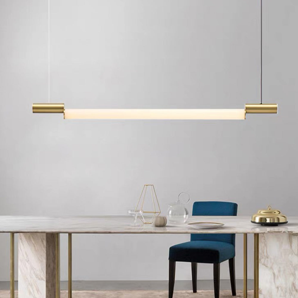 Minimalist Gold Pendant Lighting for Dining Room
