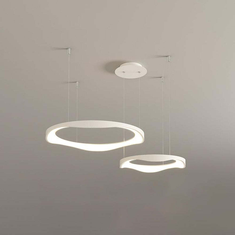 Arisha white LED pendant lights for dining room