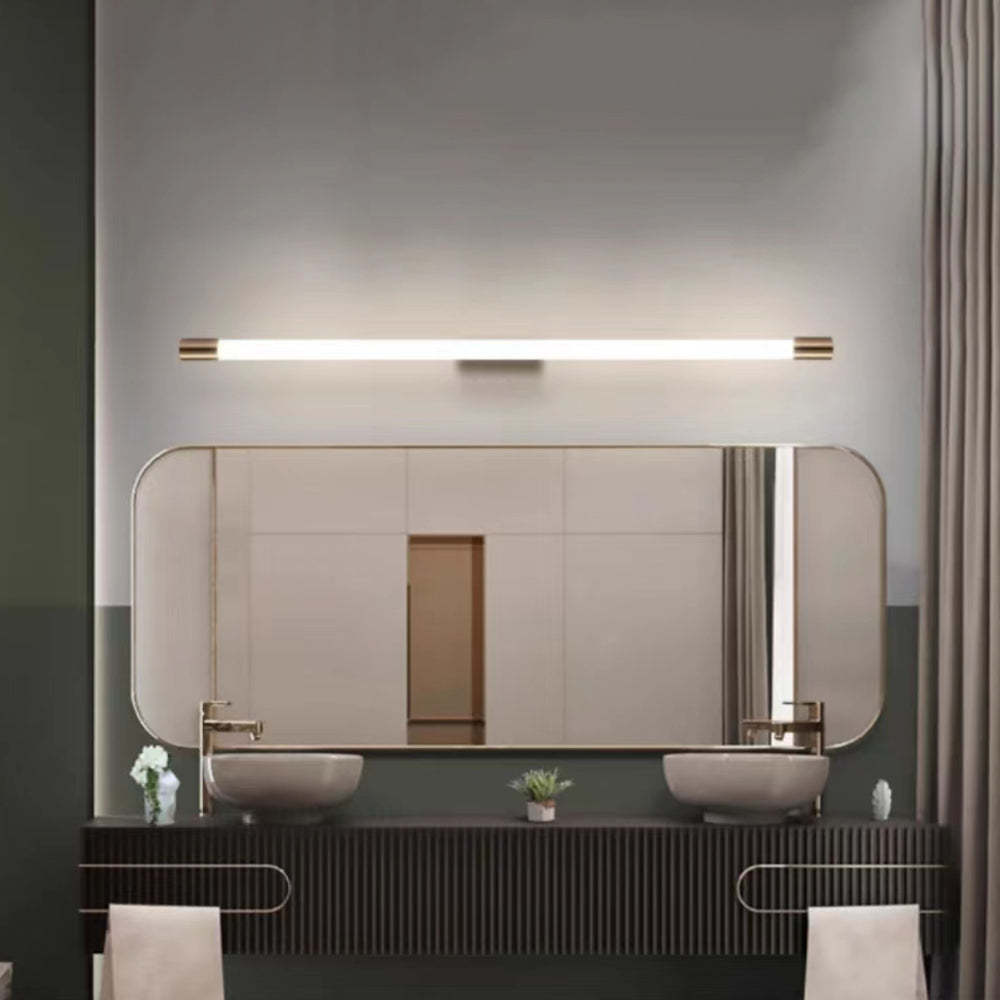 Modern Edge Wall Lamp - Metal & Acrylic Bathroom Vanity Lighting