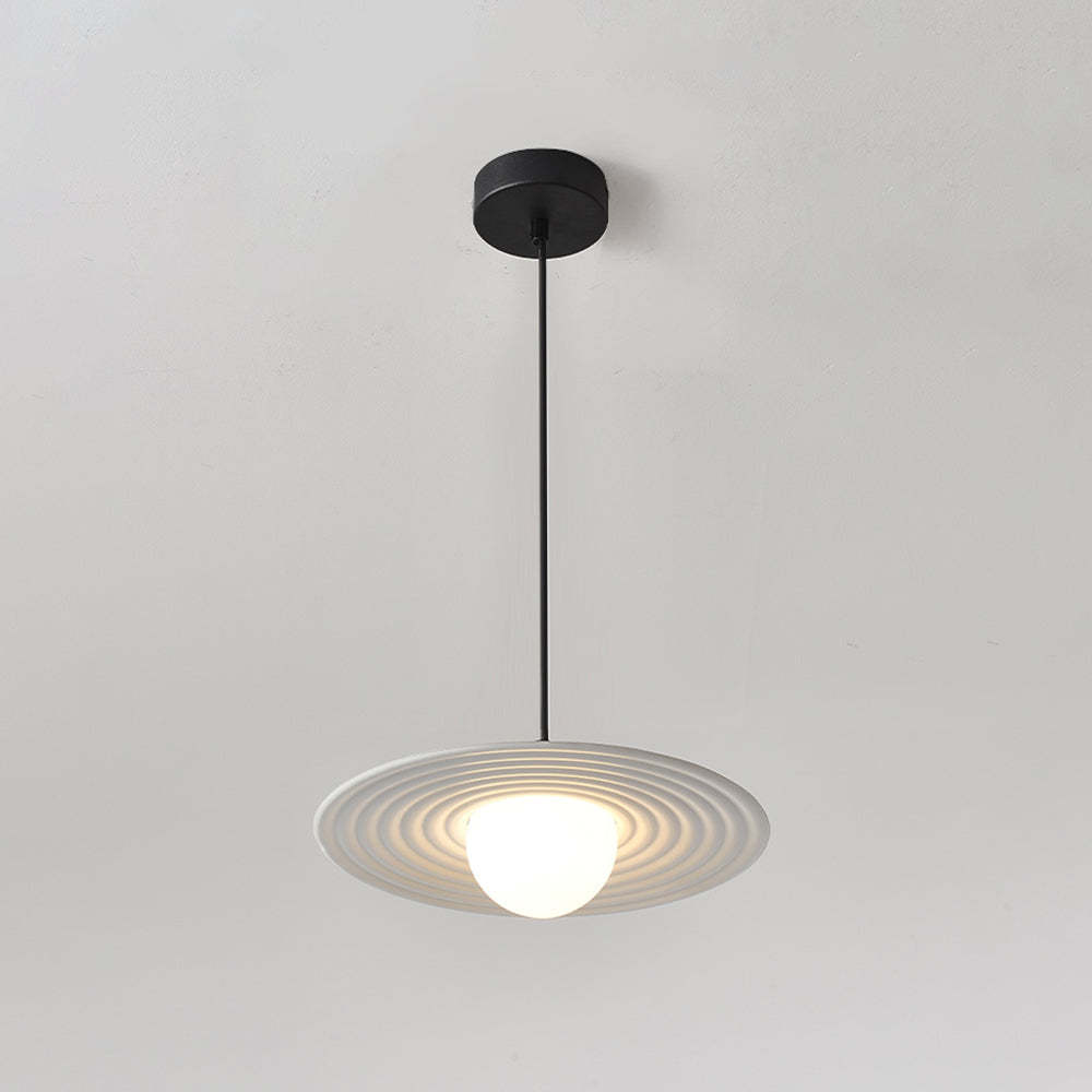 Cairns minimalist pendant light, star ring design.