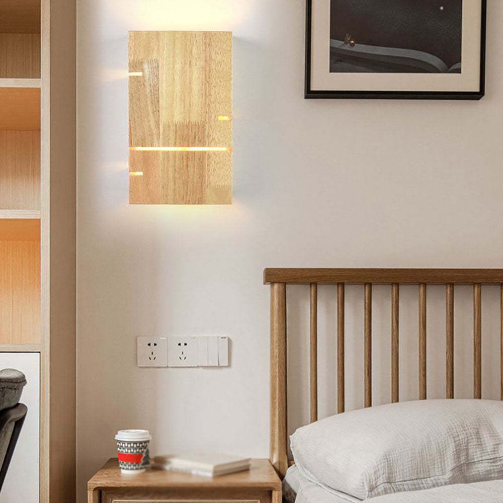 Ozawa Wall Lamp, wooden bedside lamp, bedroom lighting, modern decor