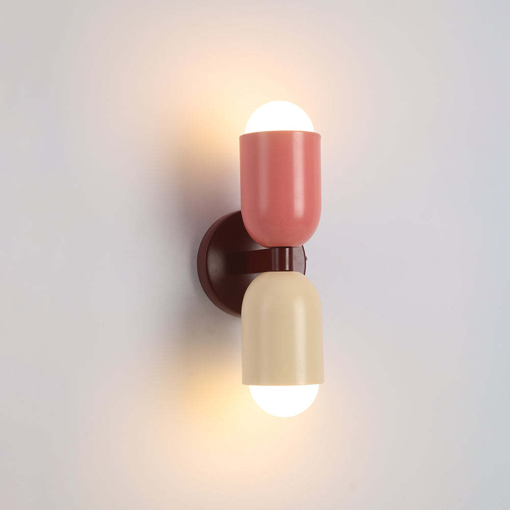 Modern Morandi wall lamp: Two-tone artistic lighting.
