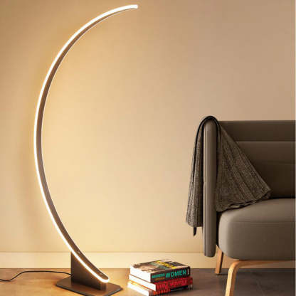 Arched LED floor lamp by Las Sola, minimalist design
