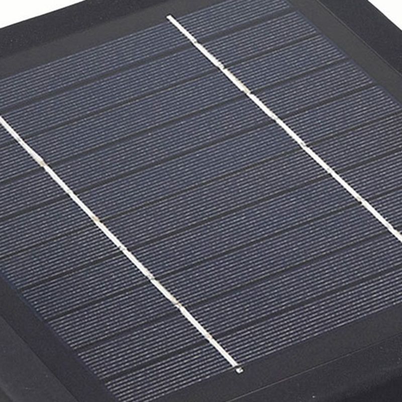 Riley solar panel detail. Eco-friendly outdoor light source.
