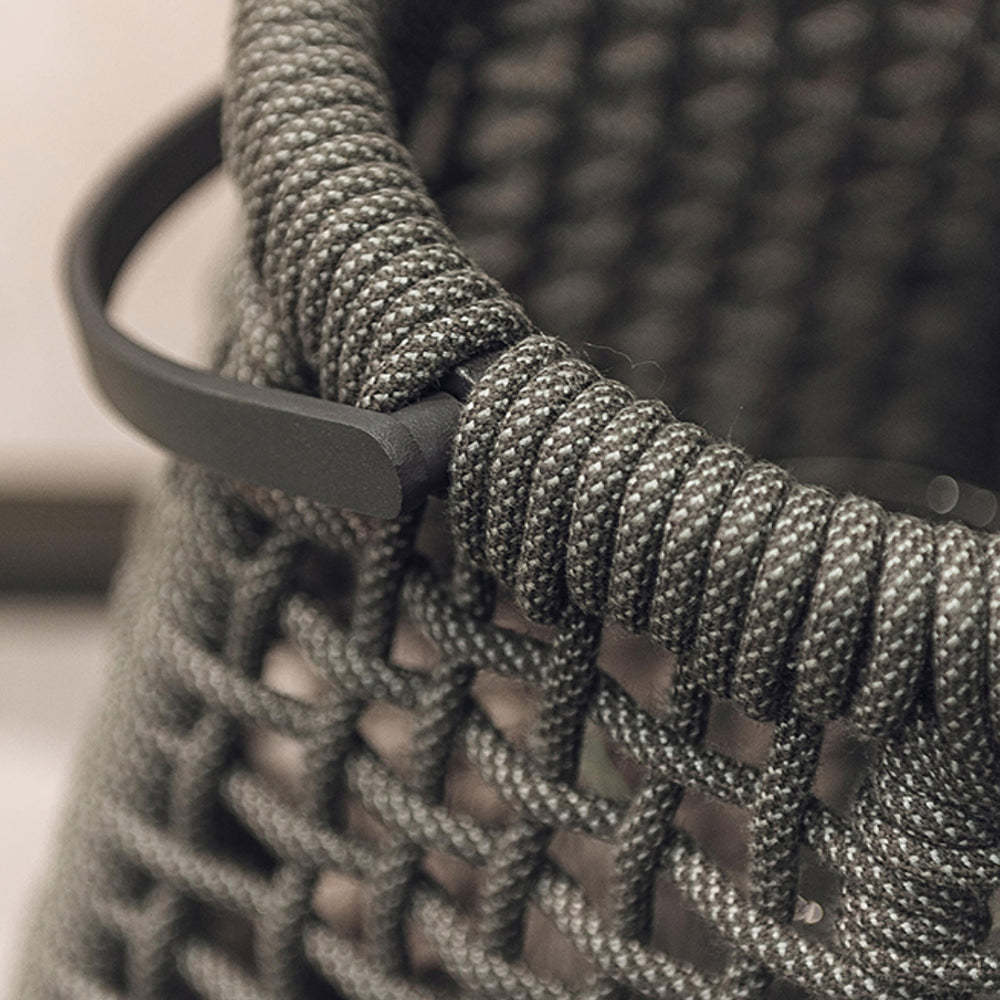 Ritta floor lamp, close-up twine and metal detail