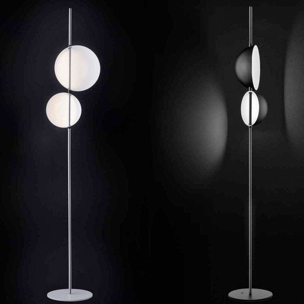 Salgado Floor Lamp - Minimalist Design, Metal & Sphere Shades