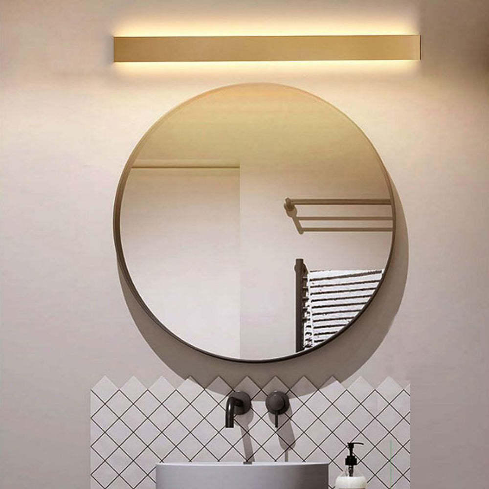 Modern bathroom with Edge Minimalist Rectangular Wall Lamp