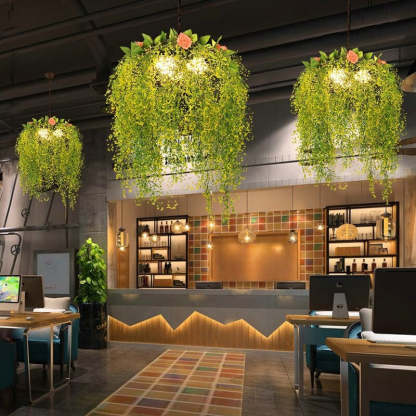 Nest Plant Pendant Light in Modern Office