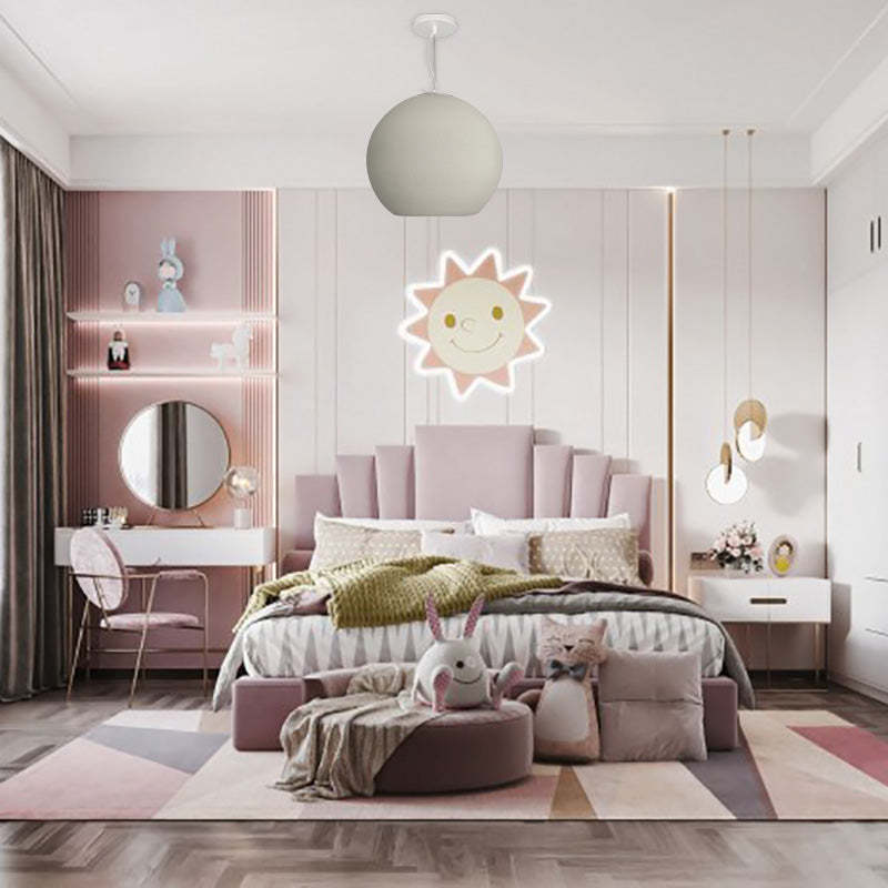 Kids room featuring Byers ball pendant light.