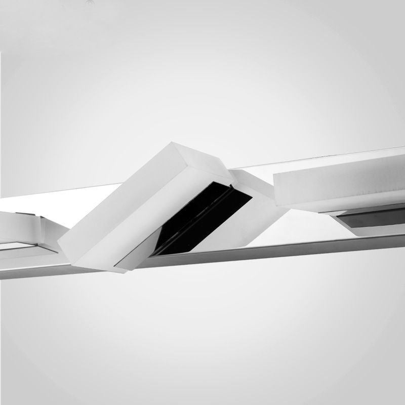 Modern square vanity lamp, Leigh wall light detail