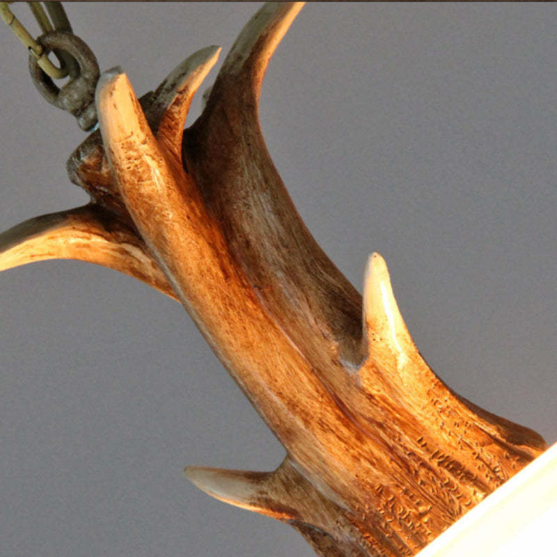 Lassola Silva pendant light with antler detail, dining room lighting