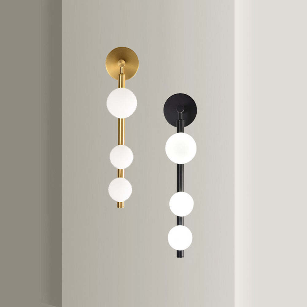 Valentina Globe Wall Lamps: Gold & Black | Las Sola
