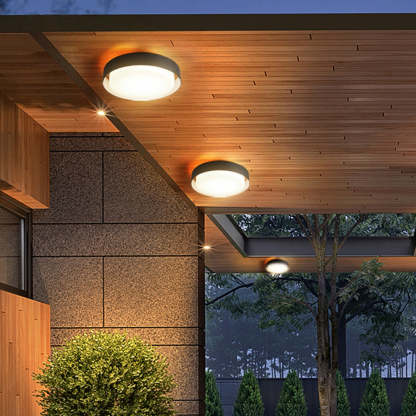Orr Modern Round Flush Mount Ceiling Light Metal 