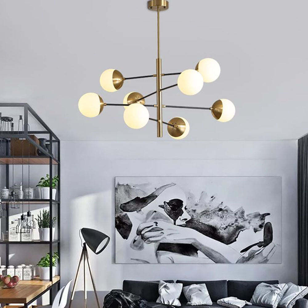 Modern living room with Valentina Nordic pendant light