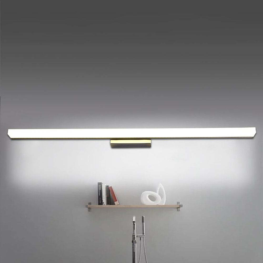 Leigh minimalist LED vanity light. Modern bathroom lighting.