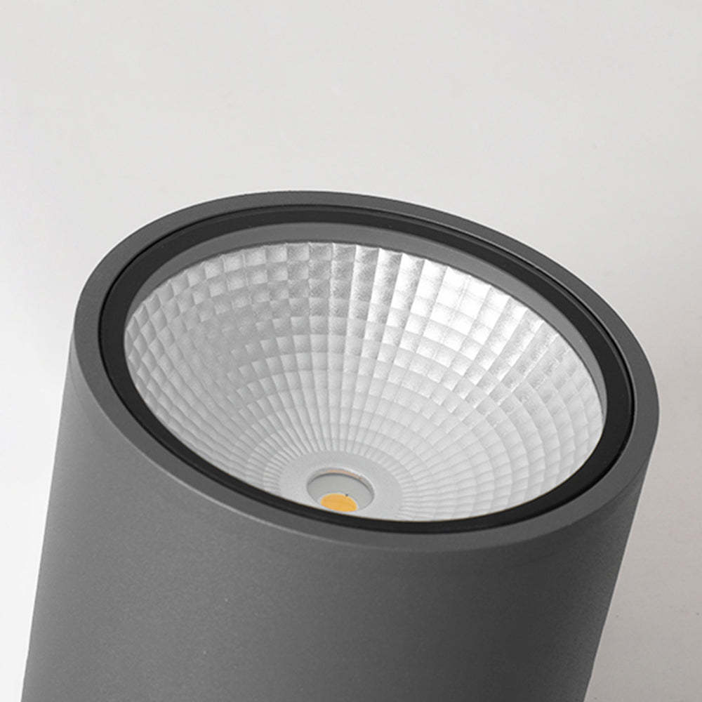 Orr Modern Cylindrical Flush Mount Ceiling Light Metal Glass