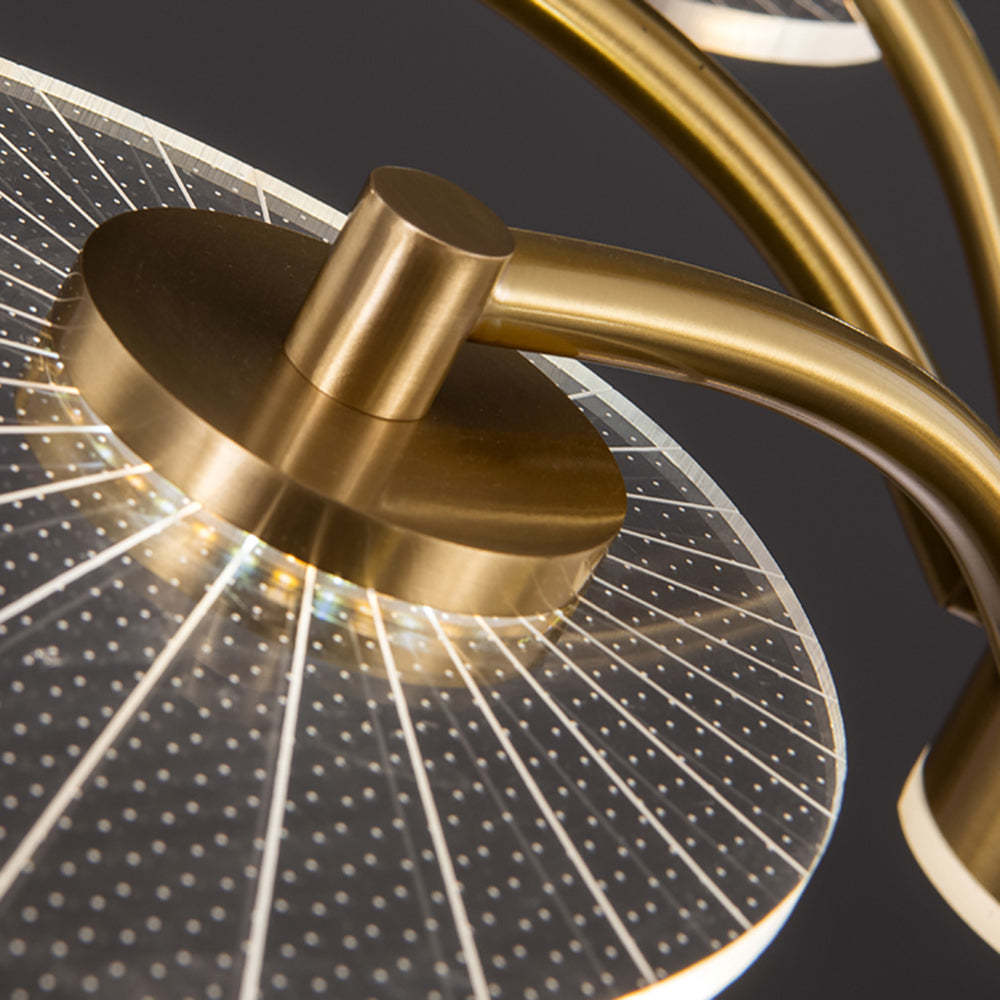Detailed view of Carins Art Deco Chandelier