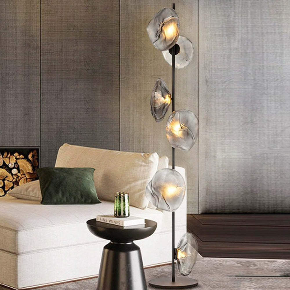 Byers Floor Lamp - Luxury Glass Flower Design