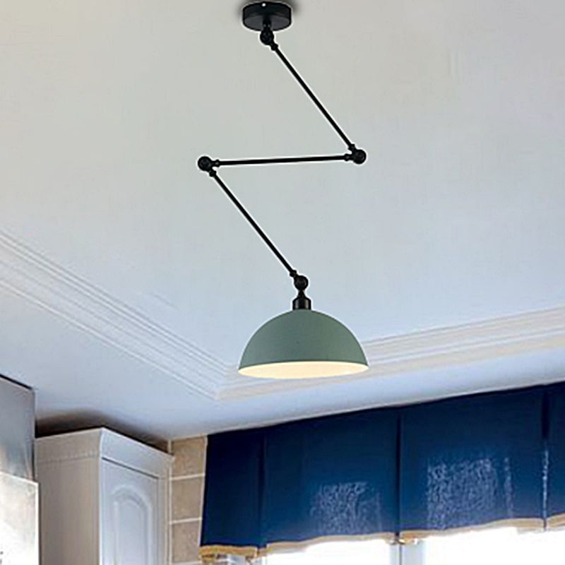 Minori Extendable Domed Pendant Light in Kitchen