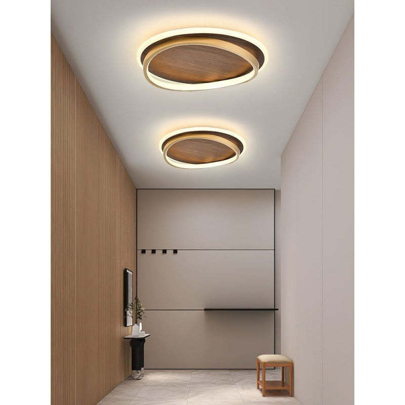 Lacey Round Ceiling Lights in hallway, modern design