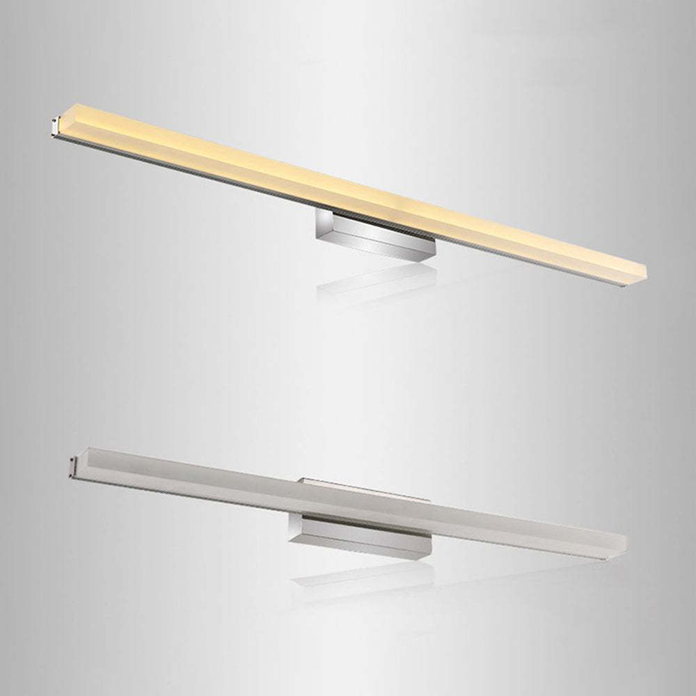 Leigh Silver Metal Acrylic Vanity Wall Lamp - On and Off