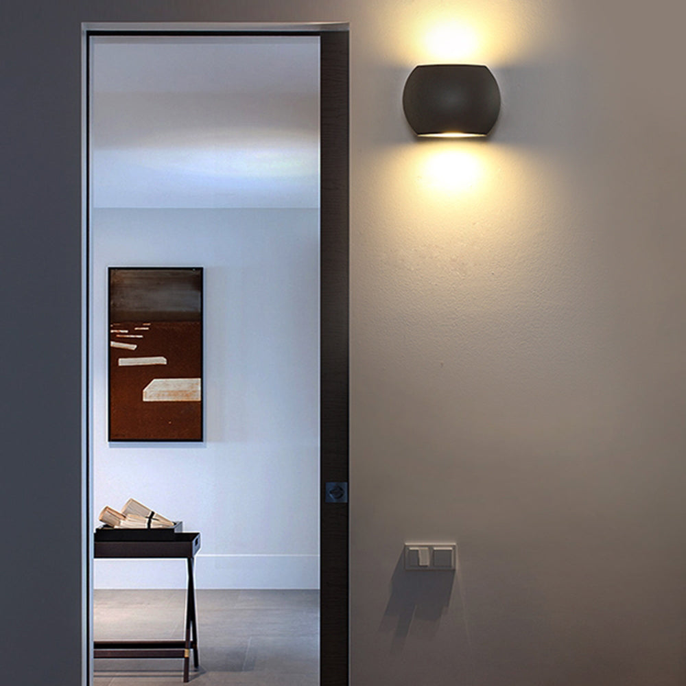 Modern Orr Outdoor Wall Lamp illuminating interior space