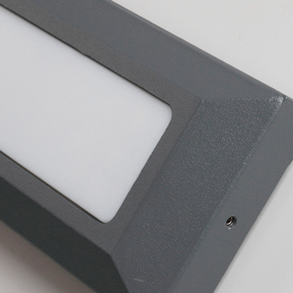 Close-up of Gray Orr Rectangular Step Light