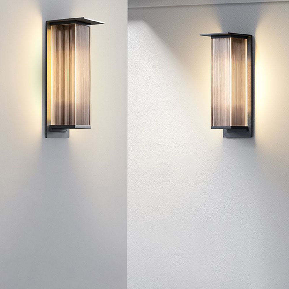Orr Modern Rectangular Metal Outdoor Wall Lamp