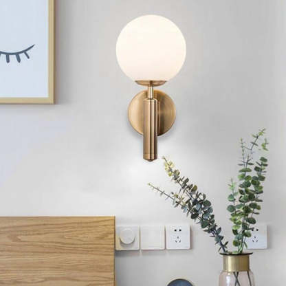 Valentina wall lamp, modern globe design, indoor lighting