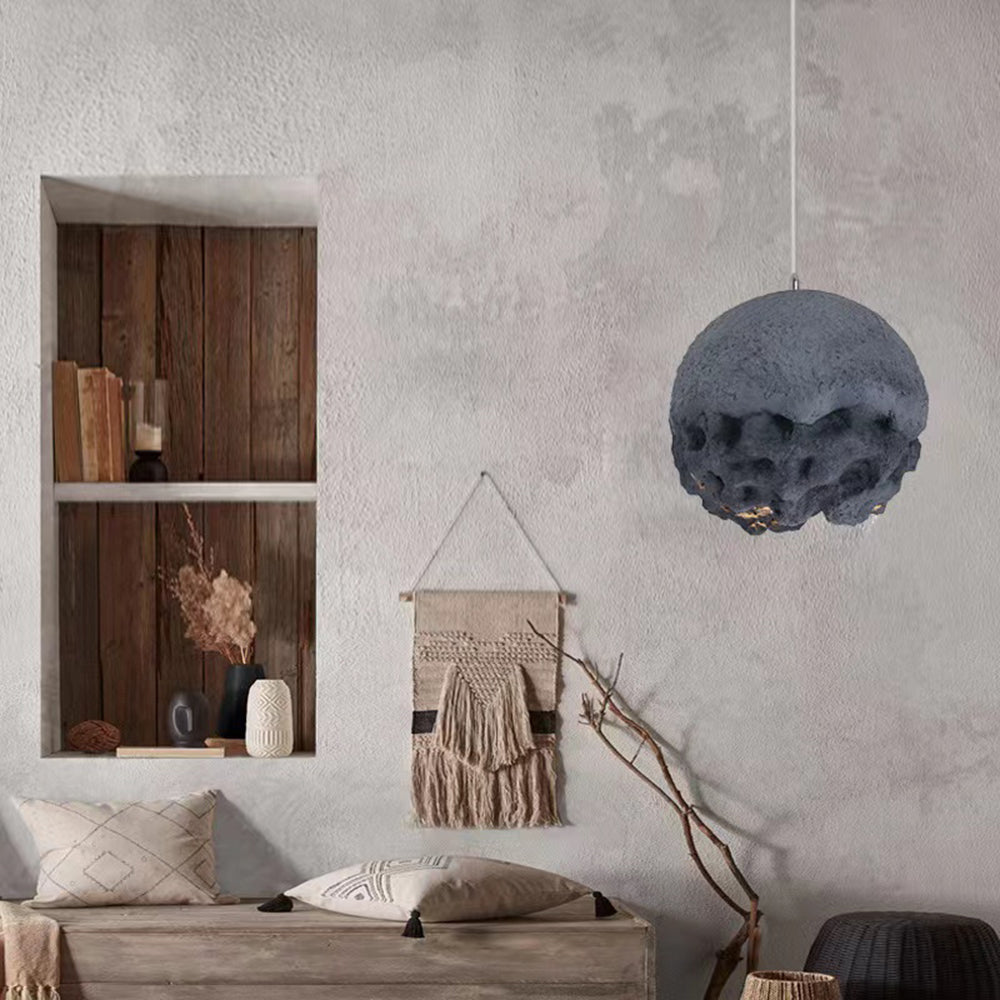 Blue Byers Pendant Light in Living Room