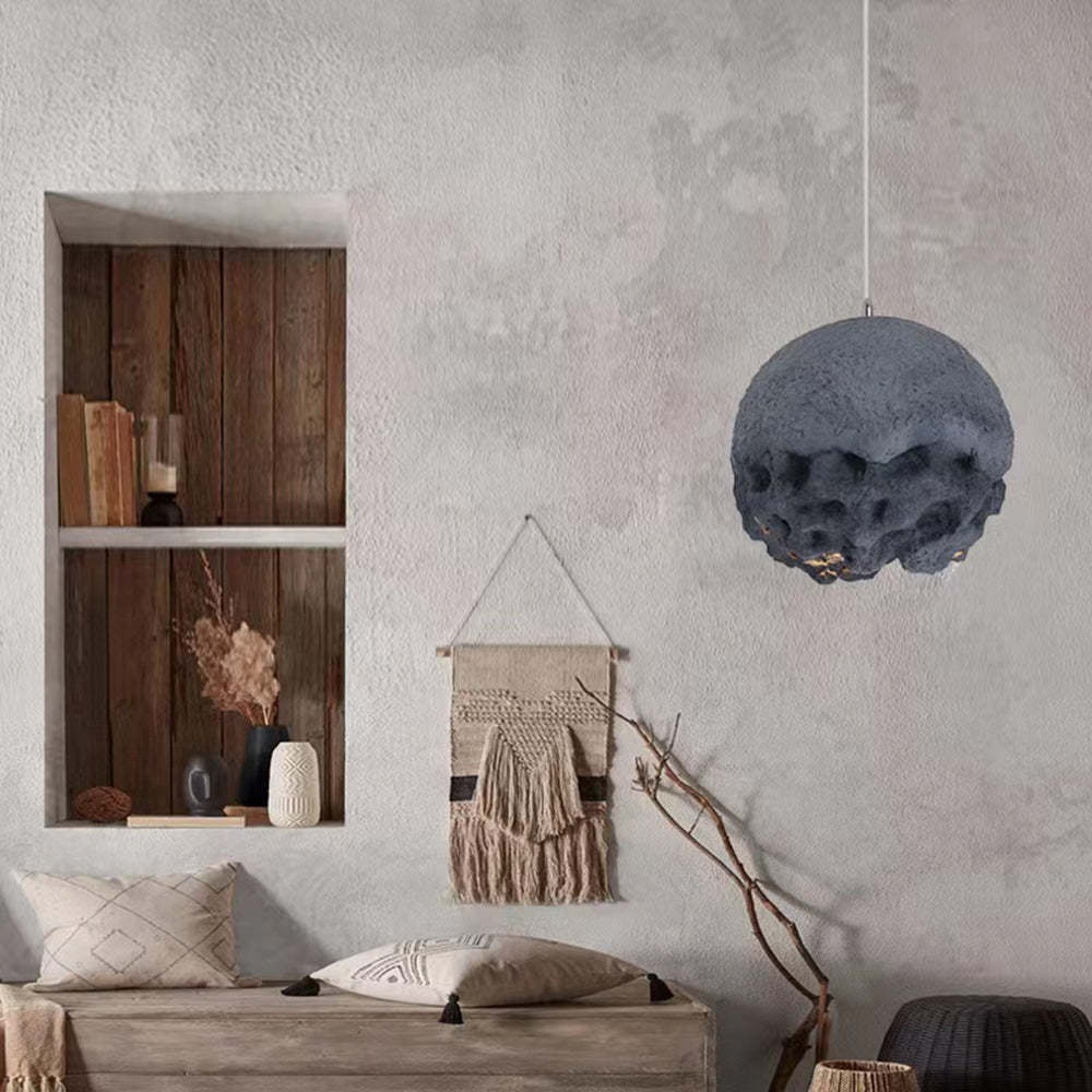 Blue Byers Pendant Light in Living Room