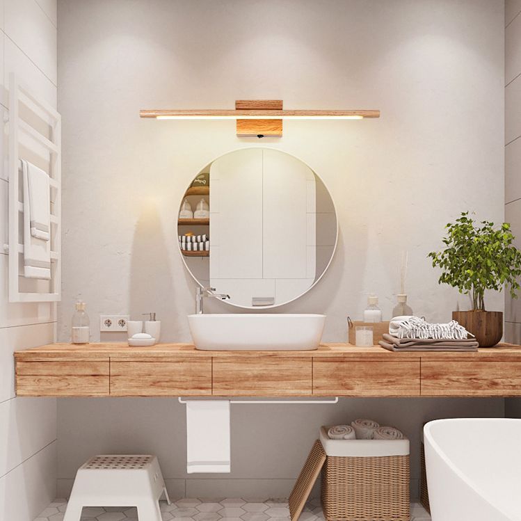 Ozawa Mirror Front Vanity Wall Lamp in modern bathroom
