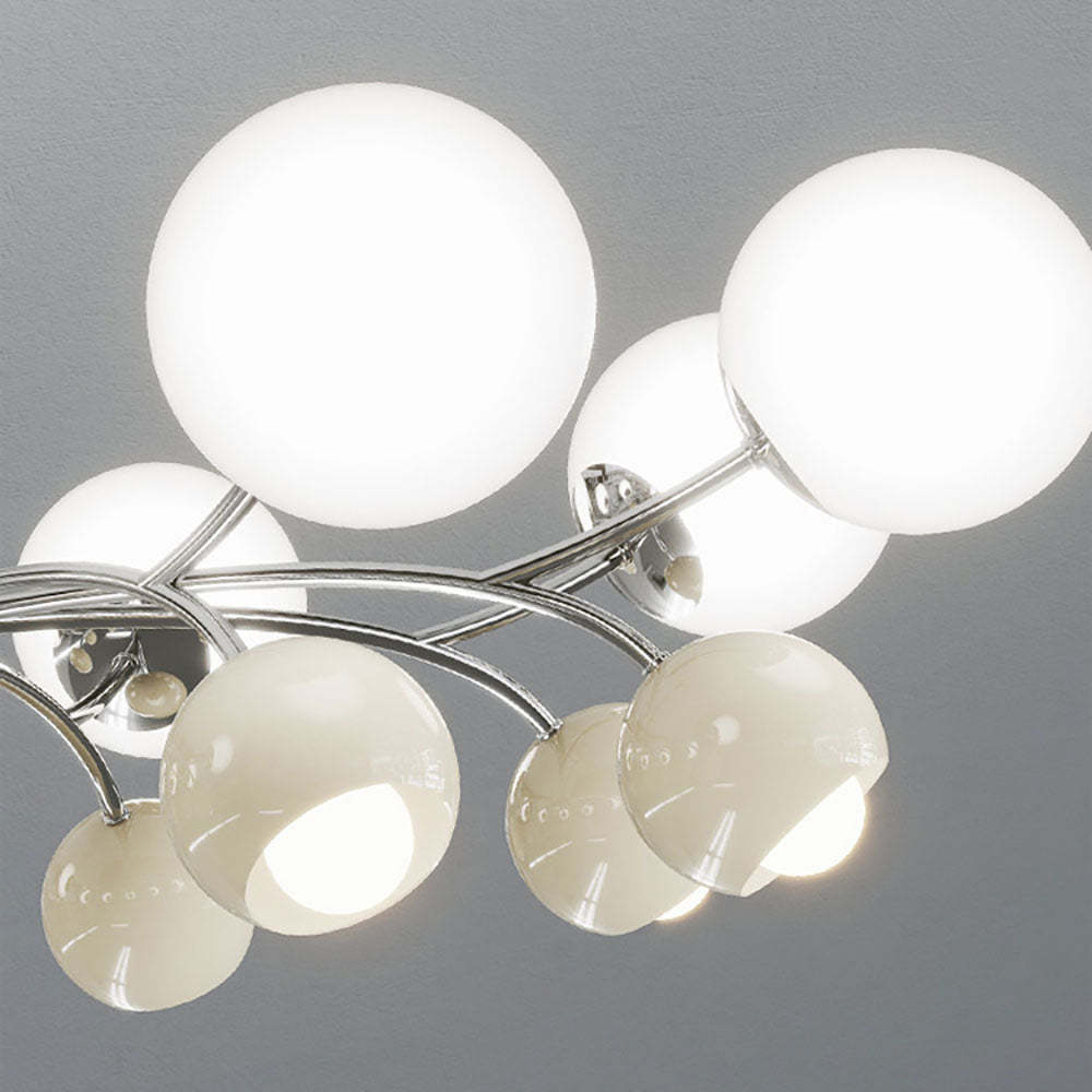 Cairns French Style Chandelier close up, orb lights