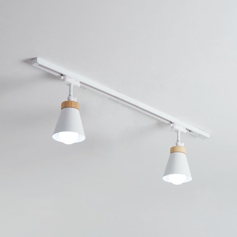 White Haney Cone LED Track Lighting Fixture