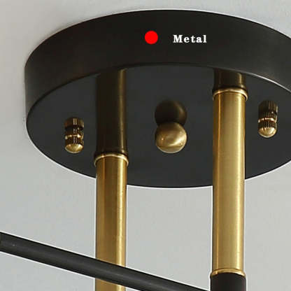 Valentina Flush Mount Ceiling Light, detail of metal components
