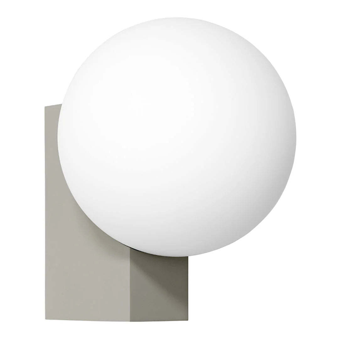 Minimalist Valentina Wall Lamp with white globe light fixture