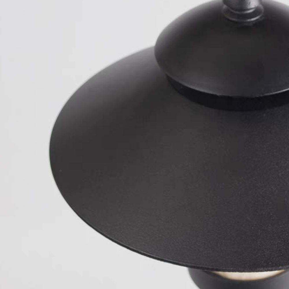 Close-up of Carins Metal Cap-Shaped Path Light Shade