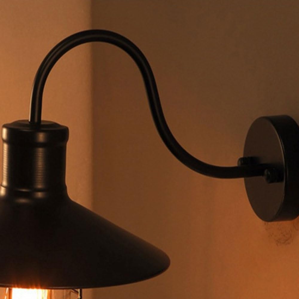 Black Metal Alessio Wall Lamp | Retro Lighting Fixture