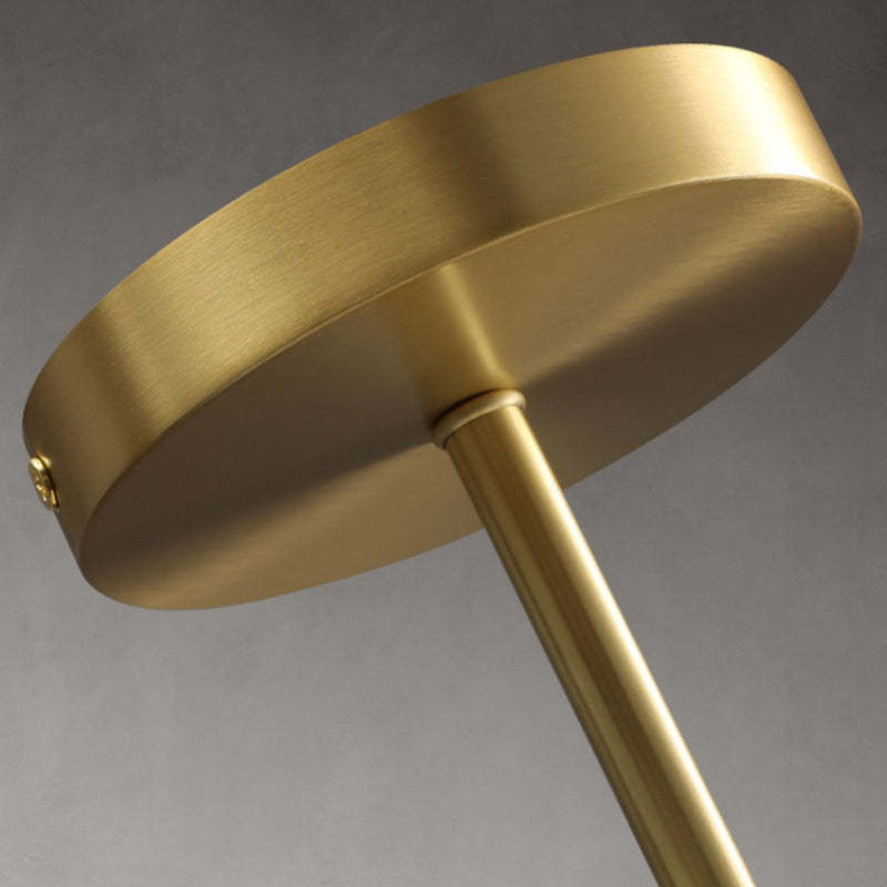 Valentina Nordic Chandelier metal base and stem detail, Lassola lighting