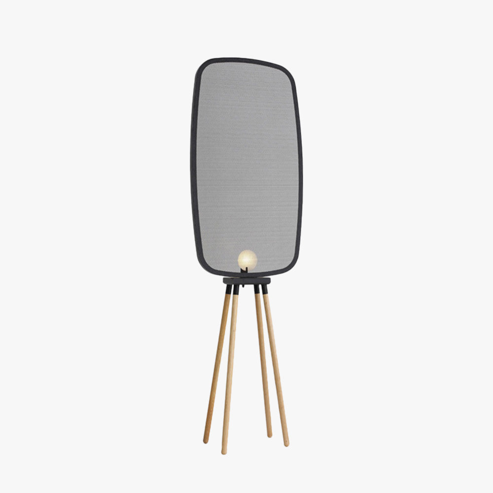Cooley floor lamp: modern lighting with wood tripod base.