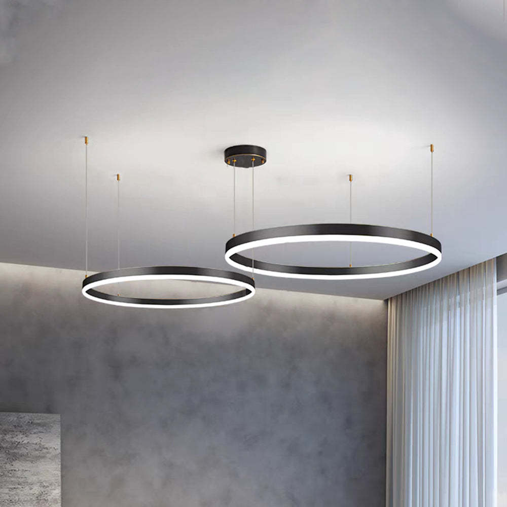 Modern Pendant Light Tir-Circle Black/Gold/Coffee Metal | Las Sola