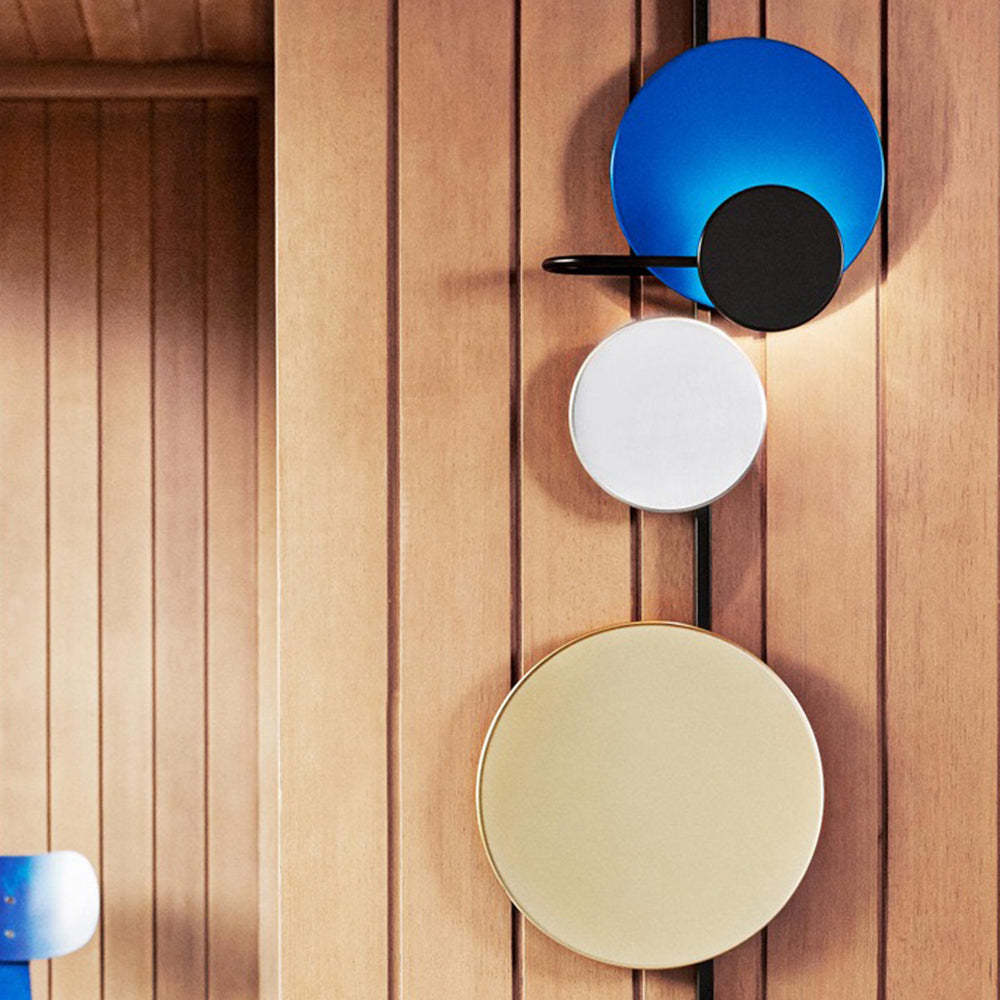 Emyr Modern Wall Lamp in Living Room, metal circles