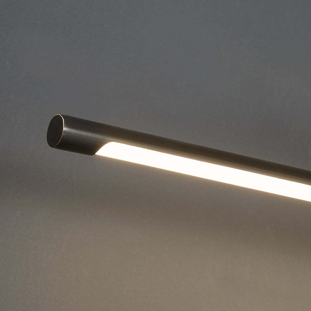 Leigh Minimalist Linear Wall Lamp - Illuminated Detail