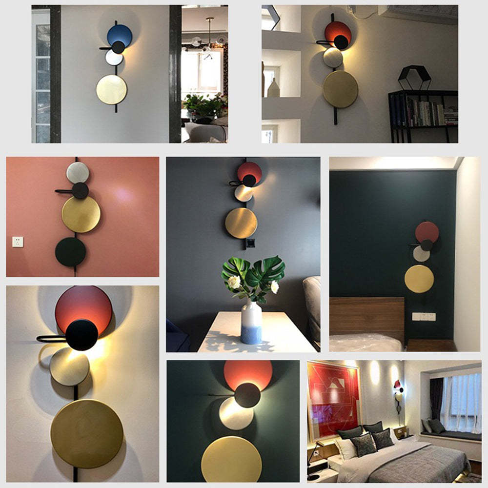 Emyr Modern Metal Circle Wall Lamp Decor