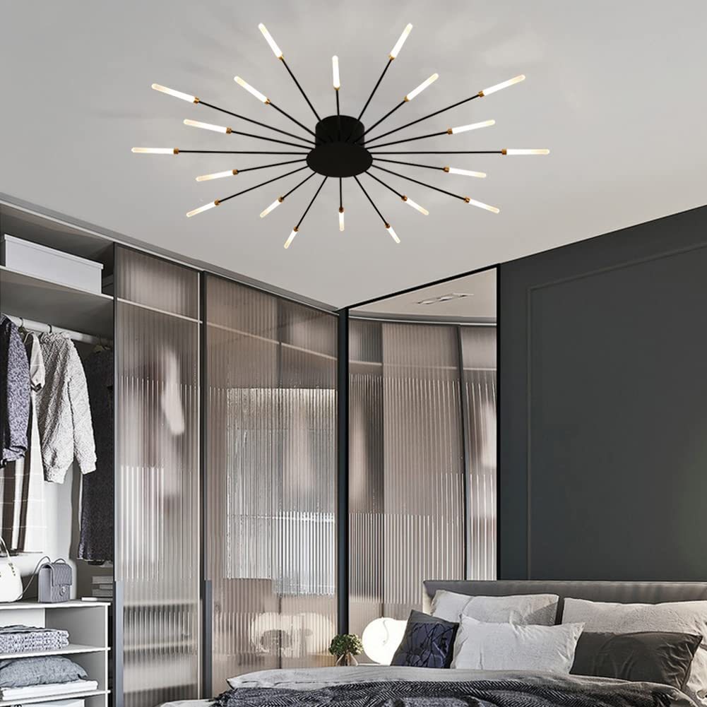 Lowry Fireworks ceiling light in bedroom