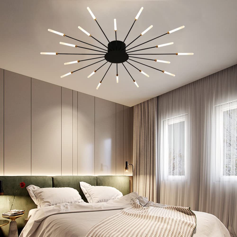 Lowry Fireworks ceiling light in bedroom