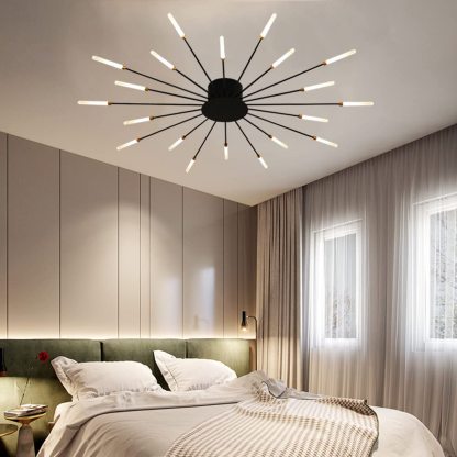 Lowry Fireworks ceiling light in bedroom